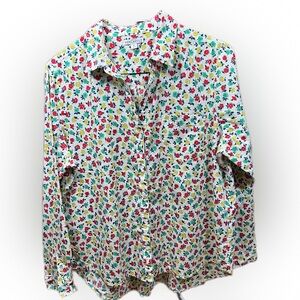 J Crew Mercantile button down floral shirt